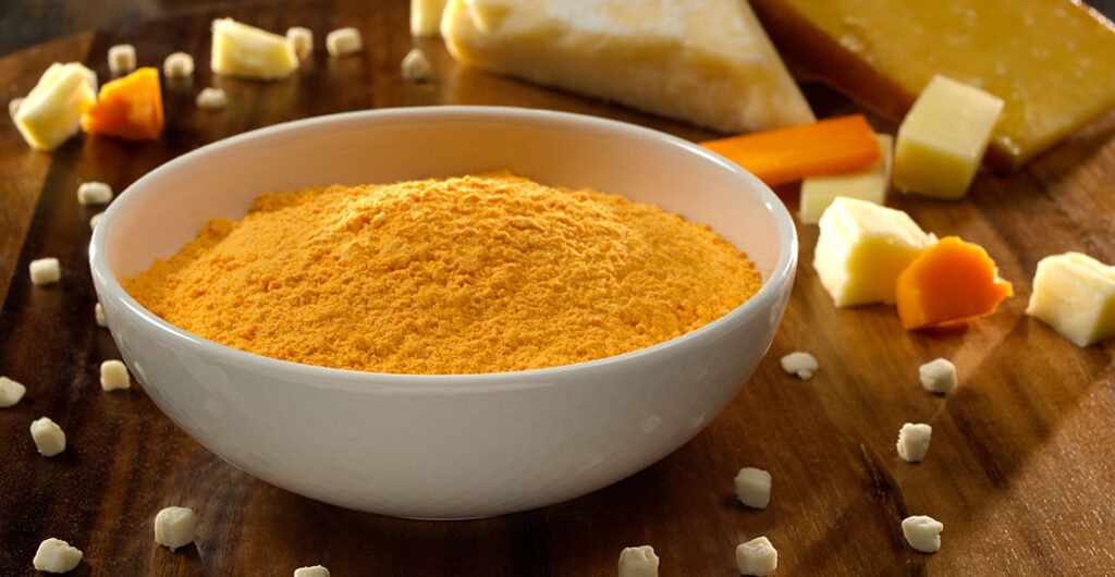 Mac and cheese powder blended packets for retail and foodservice